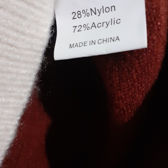 Balloon trumpet-sleeve Boucle patchwork Colorblock Bloggers Sweater Spring/Fall - Picture 4 of 4